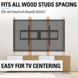 TV wall mount with 32'' wall plate for easy TV centering