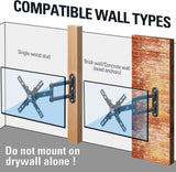 install on single wood stud or concrete/brick wall