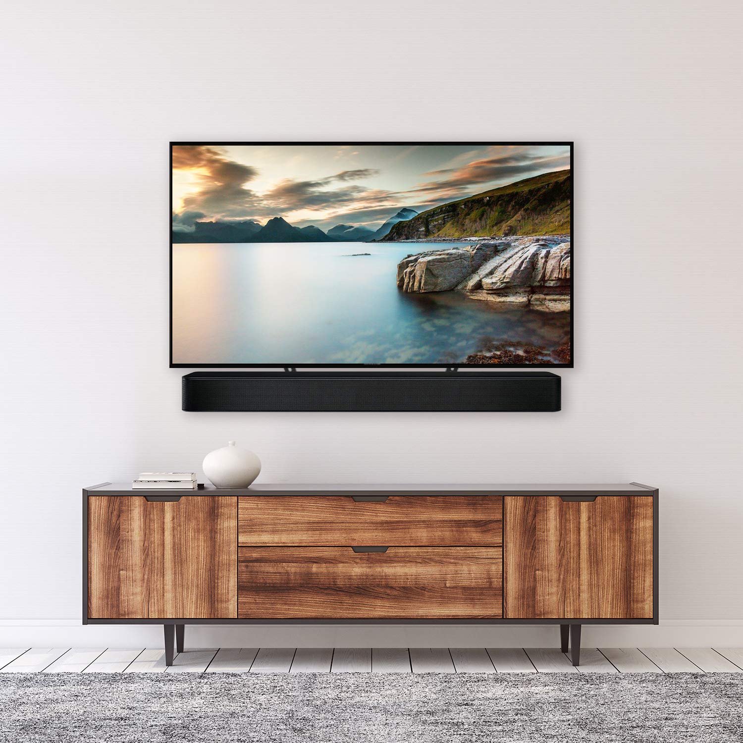 hang the soundbar mount with a TV mount