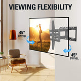 swivel TV mount for viewing flexibility