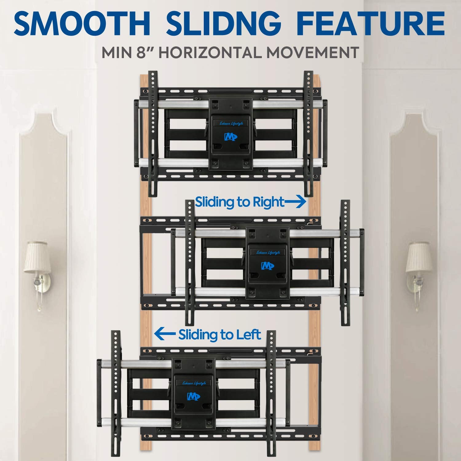 Full motion TV mount for 42-70 inch LG, Sony, Sumsung LED TVs-1