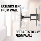 camper tv mount with 18.4'' extension from the wall