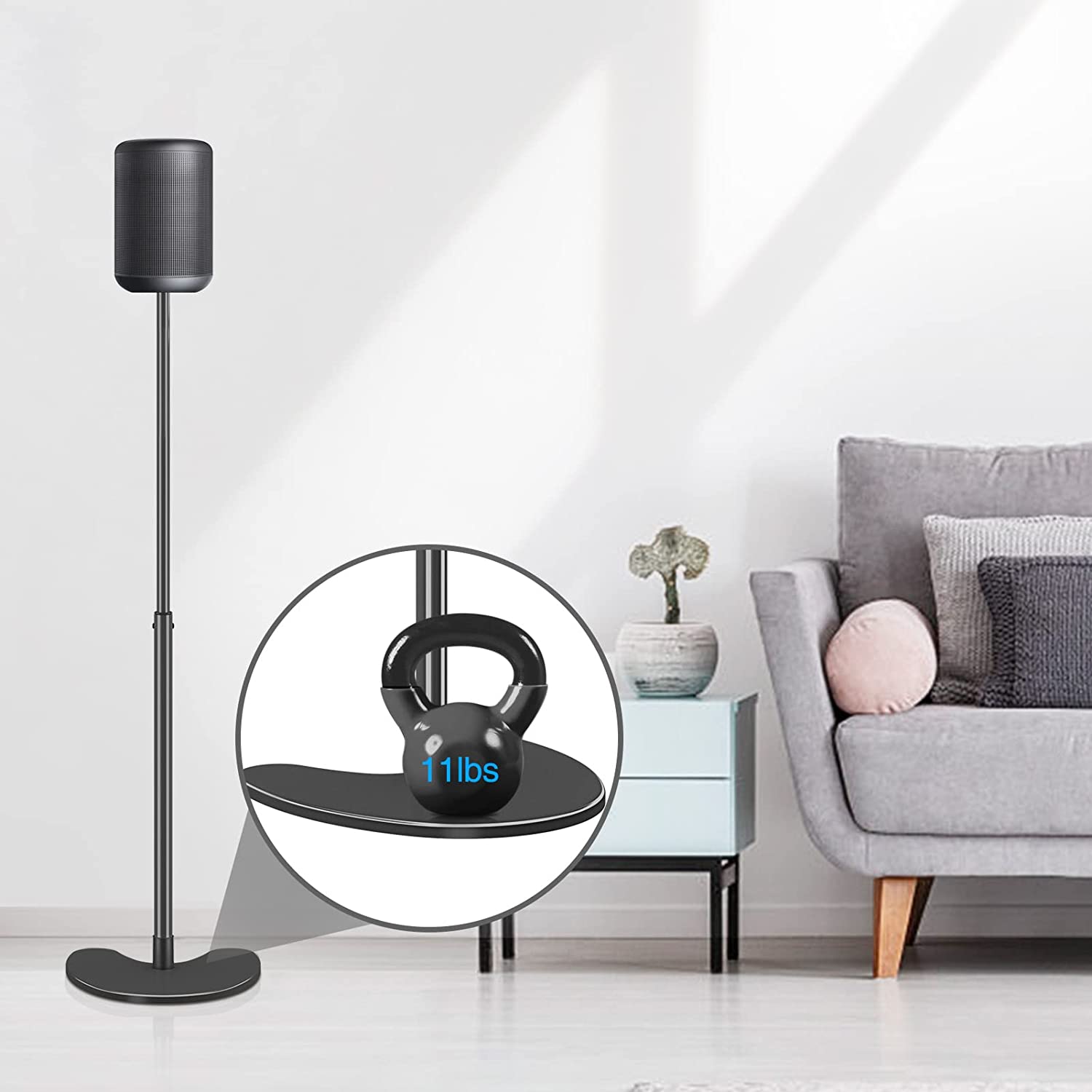 bookshelf speaker stands load up to 11 lbs.