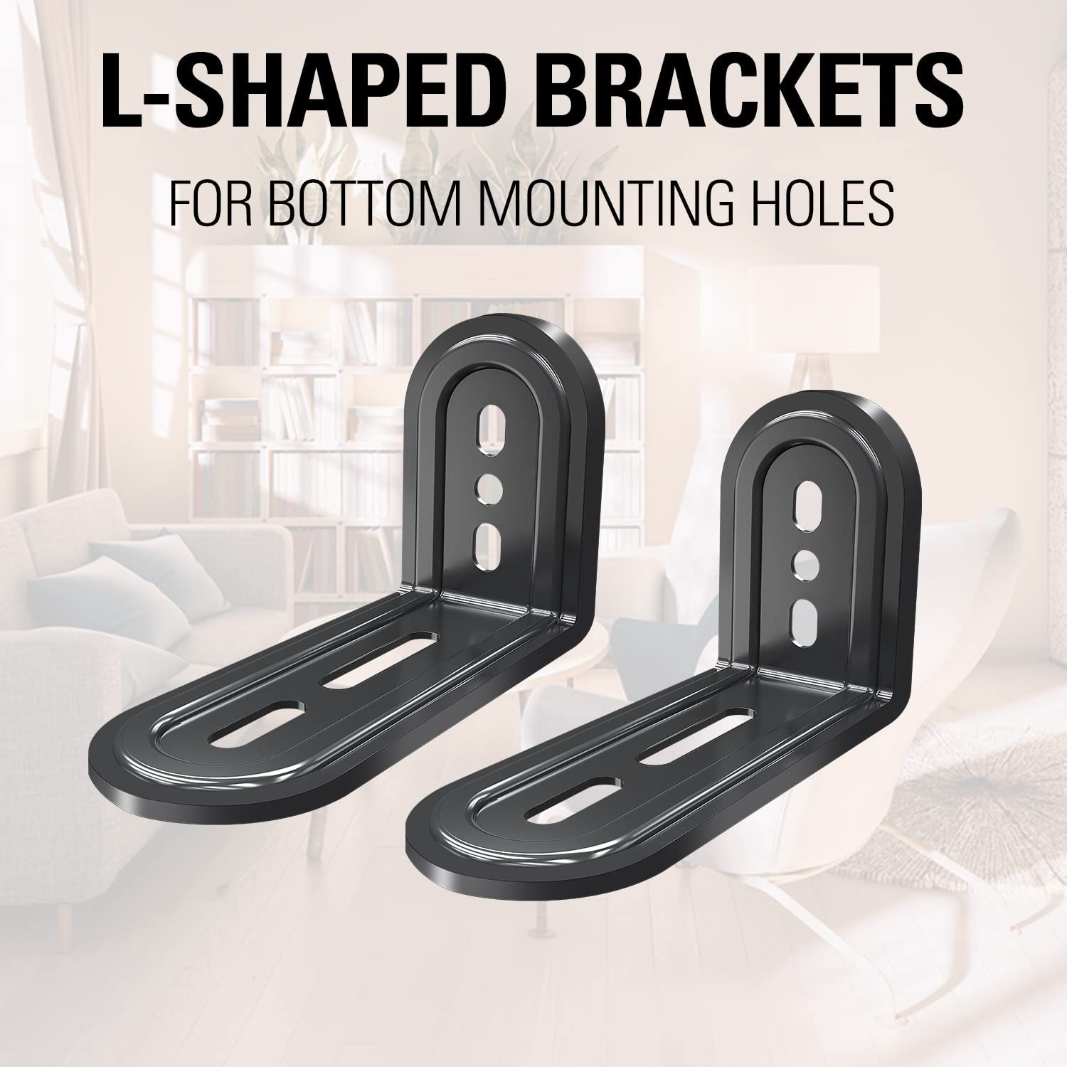 soundbar mount with L shape barcket for bottom mounting holes