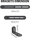 Soundbar wall mount with 2 detachable extension bar for different soundbars