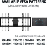 VESA 800 ×400, 600 ×400 Full motion TV mount 