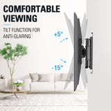 tilt the TV up or down to reduce glare