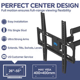 Renewed Full Motion TV Wall Mount for 32''-55" TVs MD2377