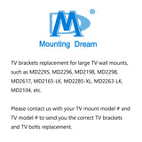 Large/bulky TV Brackets Replacement MD2295/MD2296/MD2298/MD2617/MD2618/MD2619/MD2658/MD2198/MD2165-LK/MD2285-XL/MD2263/MD2104